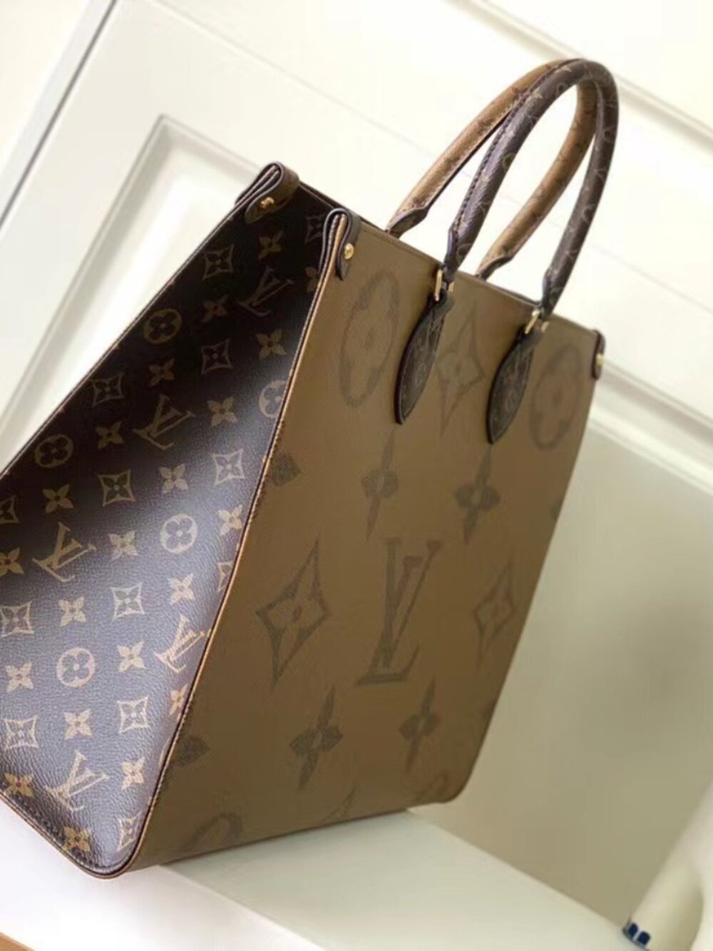🎀🎀Louis Vuitton Neverfull Shopper Bucket Crafty Onthego Twist MM Reverse - Picture 3 of 9